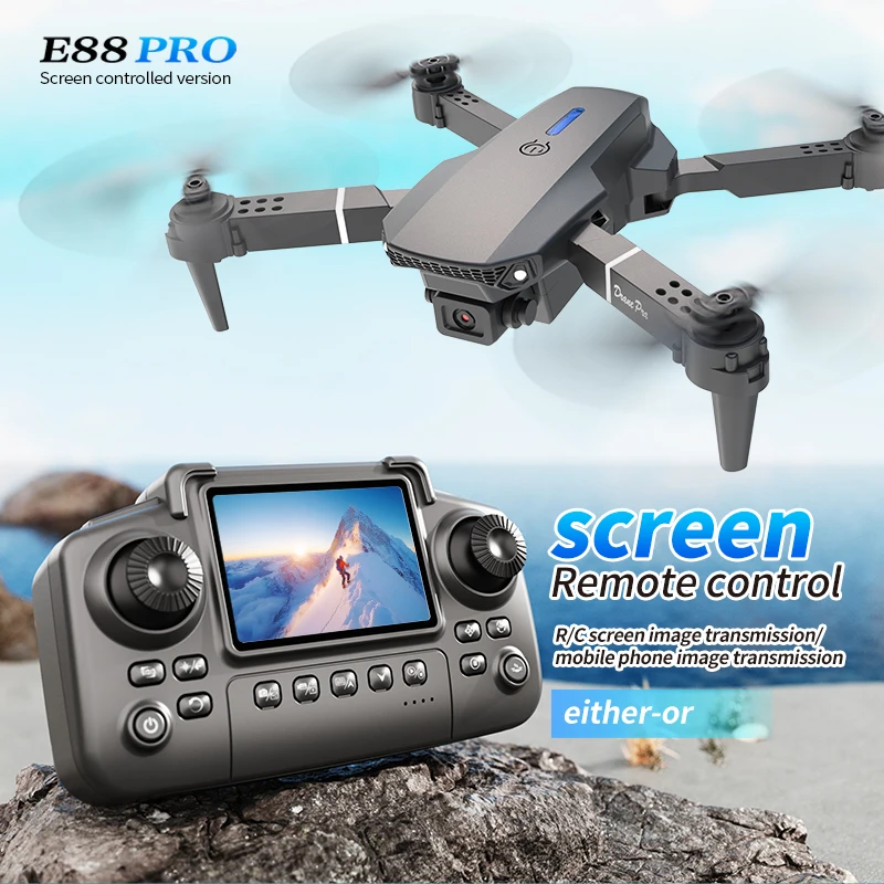 Professional E88 PRO Drone wit - огляд і ціна Drone Ae Rc