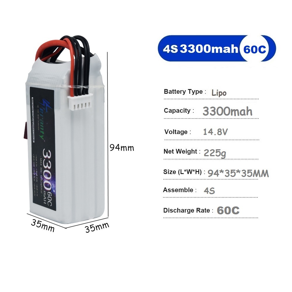 LiPo Rechargeable Battery 4S 3 - огляд і ціна Drone Rc Leading