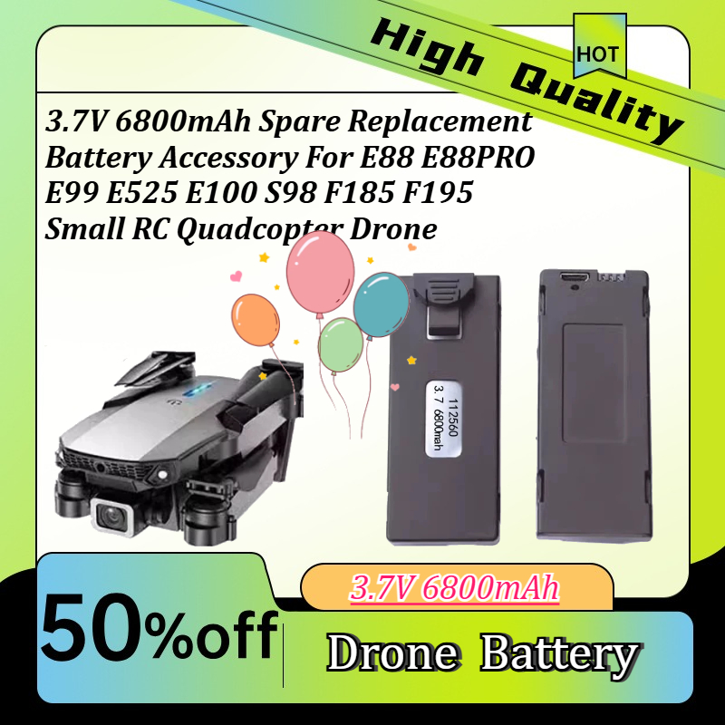 3.7V 6800mAh Spare Replacement - огляд і ціна Drone E88 Rc Quadcopter