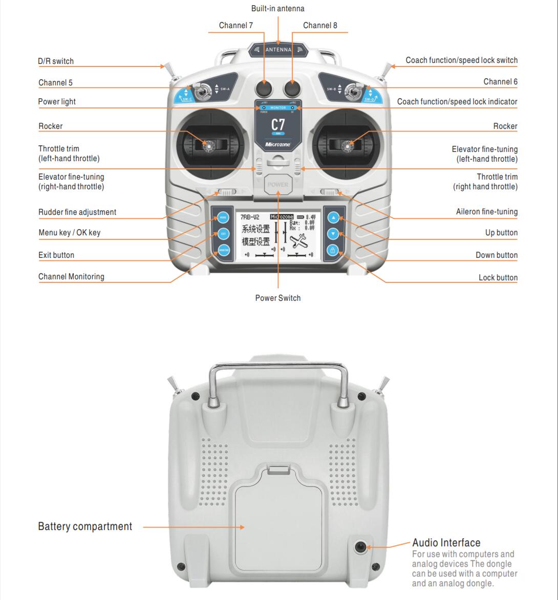 MicroZone MC7 Controller C7 MI - огляд і ціна Drone Rc Leading